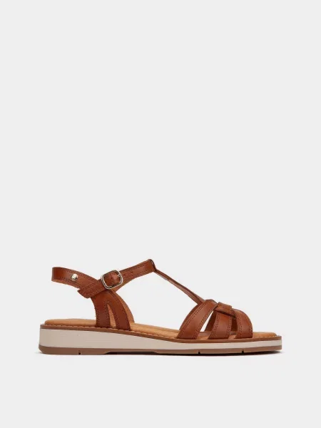 Кожаные босоножки Pikolinos коричневые