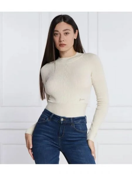 GUESS Pulover cu adaos de lână