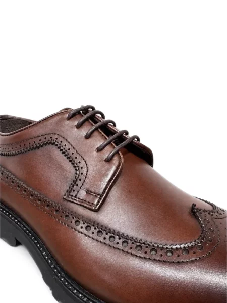 Brogues Poche Paris din piele maro