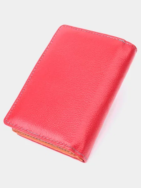 Кожаный кошелек St Leather Accessories красный