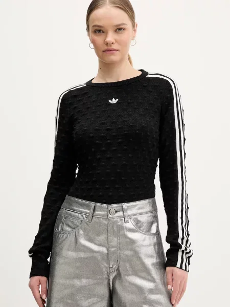 Pulover s dodatkom vune adidas Originals crna