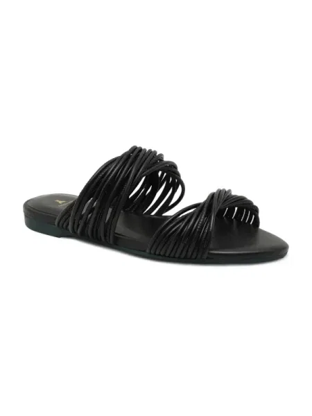 Patrizia Pepe De piele șlapi negru