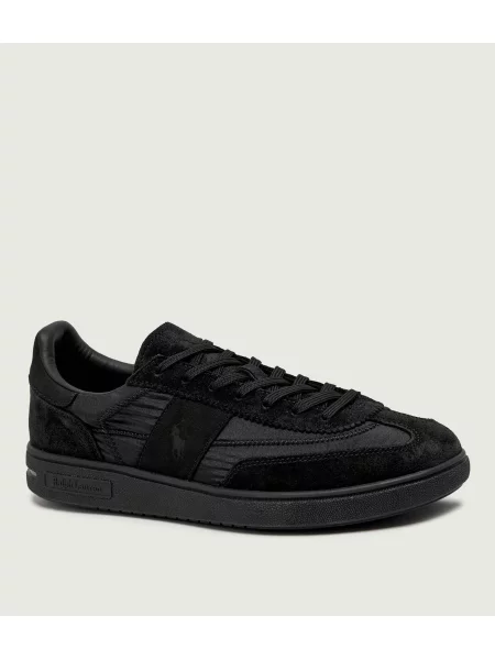 POLO RALPH LAUREN Sneakers Bedford | piele întoarsă negru