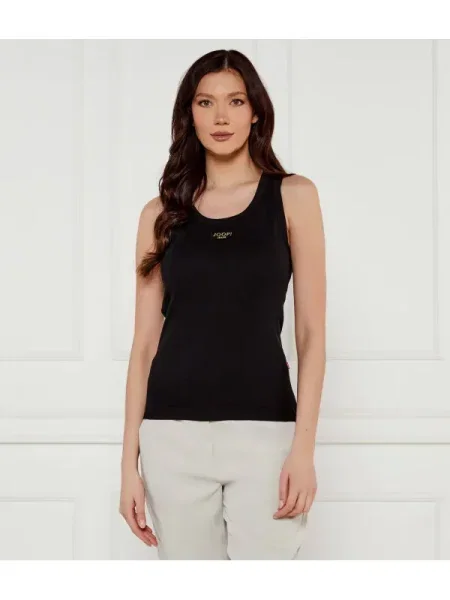 Top din denim Joop! Jeans negru