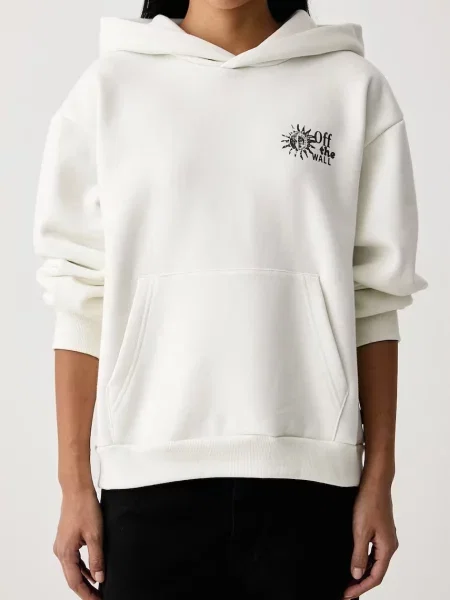 Vans суичър с качулка дамски с Dreams Spill Pullover бежово