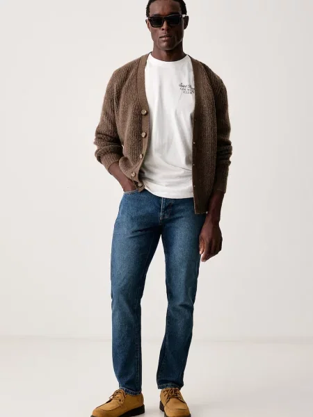 Guess cardigan pentru bărbați NICHOLAS maro