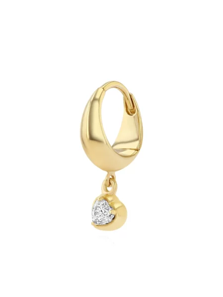 Cercei Lizzie Mandler Fine Jewelry cu motiv cu inimi galben
