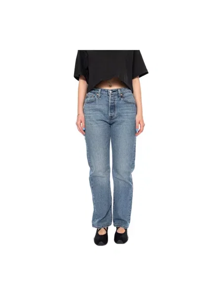 Levi's® Jeansy Straight Curve blau niebieskie