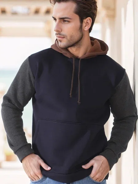 Hoodie Dewberry s kapuco modra