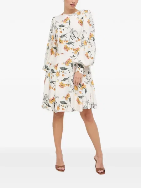 Rochie Ivy Oak cu model floral cu imagine de costum