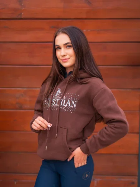 Bluza z motywem jeździeckim JD ATTACK Cindy czarna