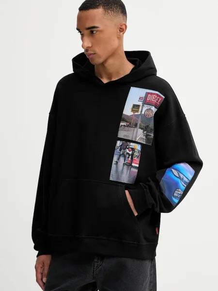 Diesel hanorac de cu glugă cu imprimeu negru