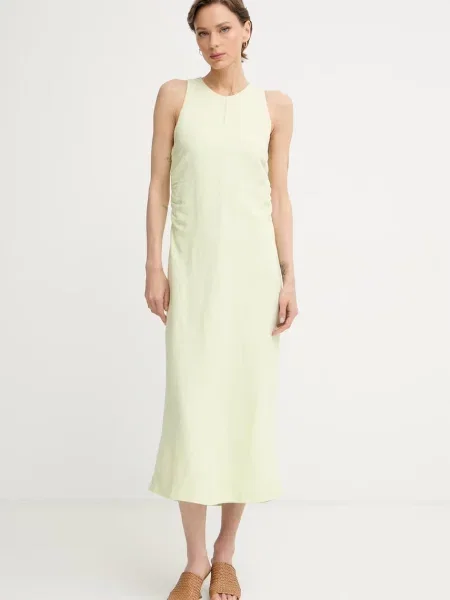 BOSS Orange rochie din in Delinna verde