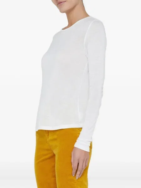 Tricou L'agence lung alb