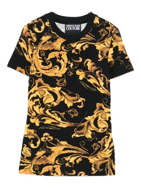 Tricou Versace Jeans Couture cu imagine negru
