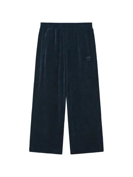 Pantaloni Five Cm de catifea cord cu autograf albastru