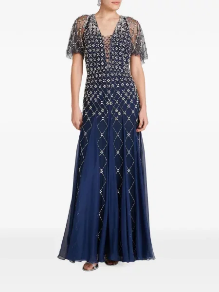 Rochie maxi Temperley London albastru