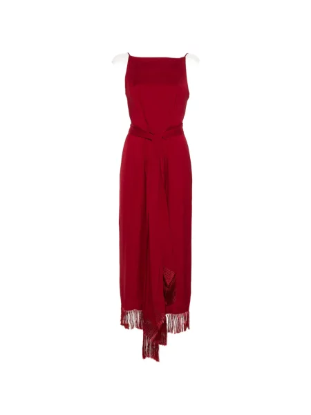 Rochie Polo Ralph Lauren cu franjuri roșu
