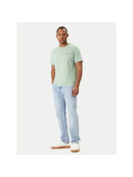 GUESS JEANS Póló menta zöld