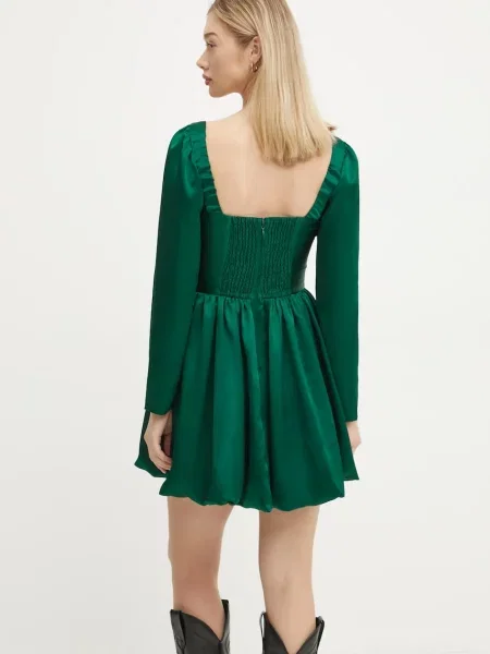 Obleka Abercrombie & Fitch zelena