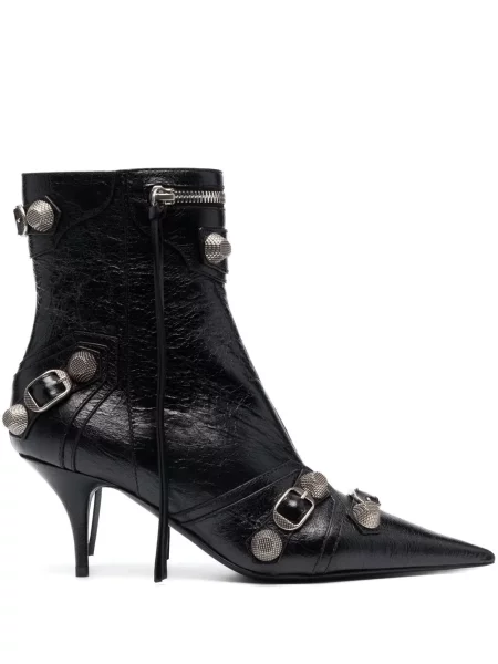 Cizme scurte Balenciaga cu cataramă negru
