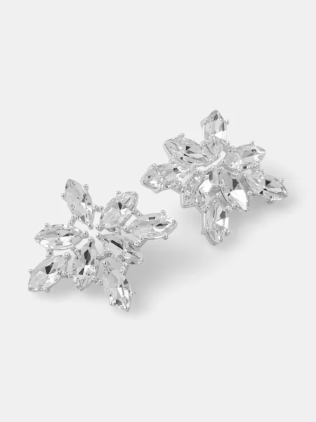 Lilou cercei pentru femei placate cu argint cristal Glamour