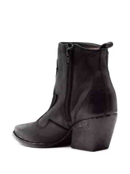 Botine Elena Iachi din piele negru