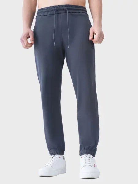 Спортивні штани AVECS бавовна/поліестер сірий