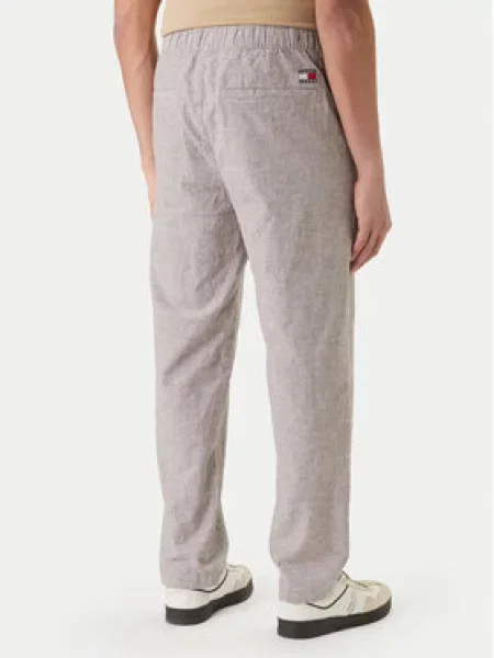 Tommy Jeans Hlače iz tkanine Sonny bež