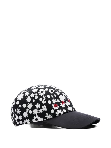 Șapcă Marni cu model floral cu imagine negru