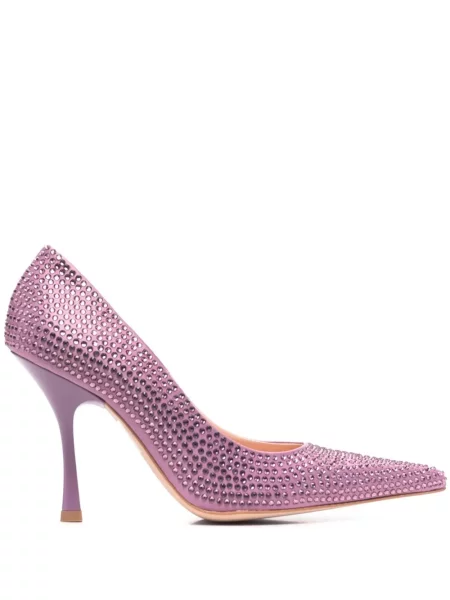 Pantofi cu toc Liu Jo de cristal violet