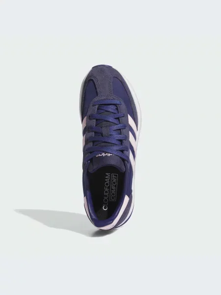 Кожаные повседневные кроссовки Adidas Cloudfoam синие