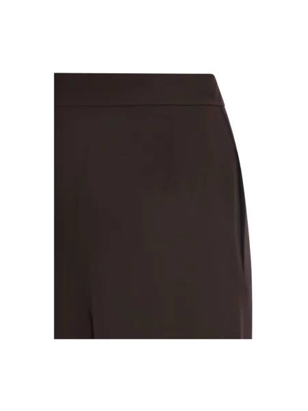 Spodnie Max Mara Studio brązowe