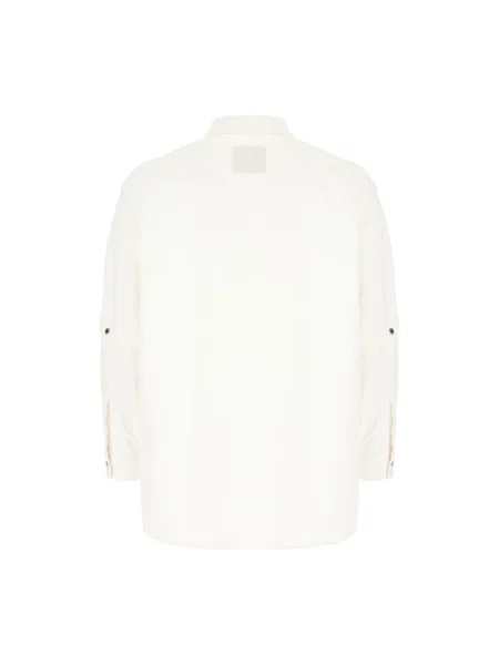 Koszula dżinsowa Off-white z naszywkami biała