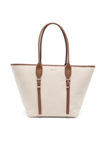 Shopperka Michael Kors na sprzączkę beżowa