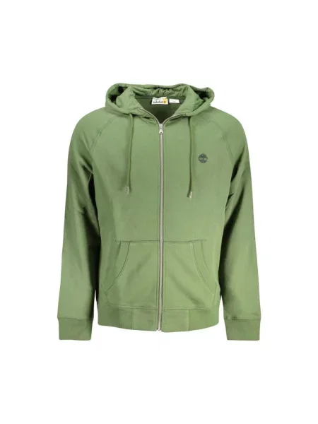 Bluza z kapturem Timberland z kapturem klasyczna zielona