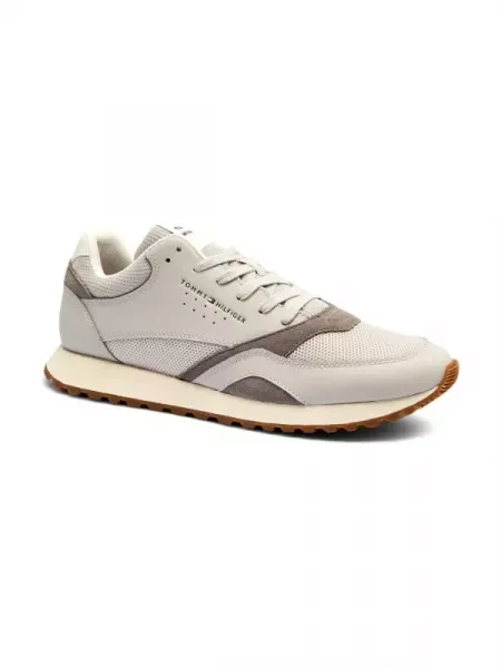 Tommy Hilfiger De piele sneakers gri