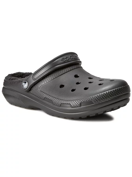 Crocs Šlepetės Classic Lined Clog juoda