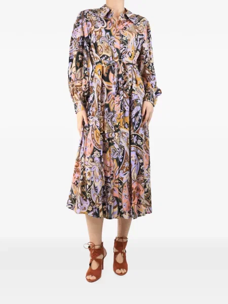 Rochie tip cămașă Rixo violet