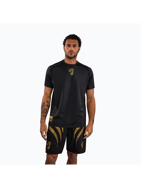 Tricou pentru bărbați Venum x Mike Tyson Tiger Dry Tech black/gold negru
