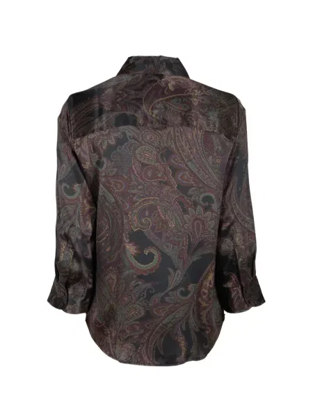 Bluză L'agence cu imagine cu model paisley negru