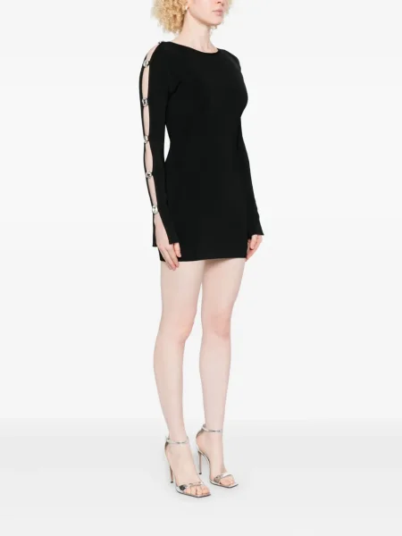 Rochie maxi David Koma lungă de costum negru