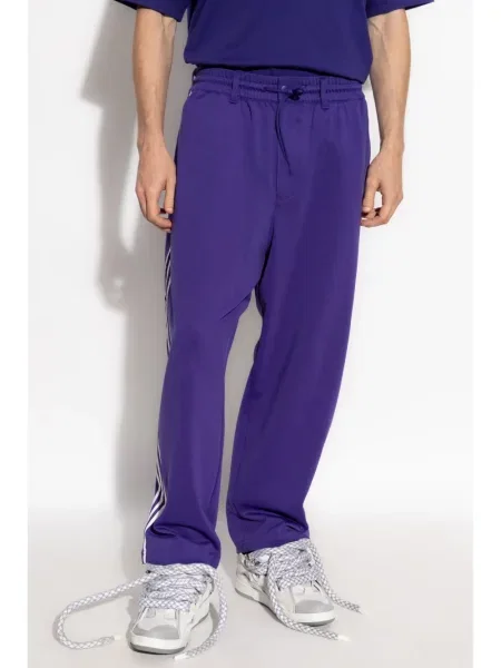 Pantaloni sport Y-3 cu autograf violet