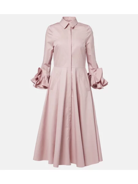 Rochie tip cămașă Safiyaa din poplin roz