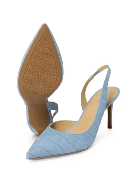 Pantofi cu toc Michael Kors slingback albastru