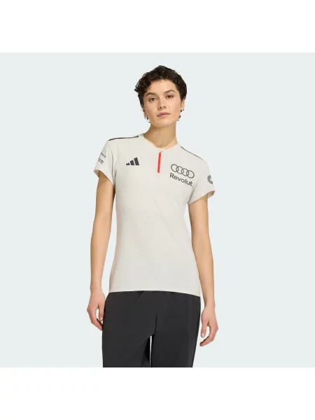 KOSZULKA POLO Z KRÓTKIM RĘKAWEM AUDI REVOLUT F1 TEAM ENGINEERS & MARKETING biała