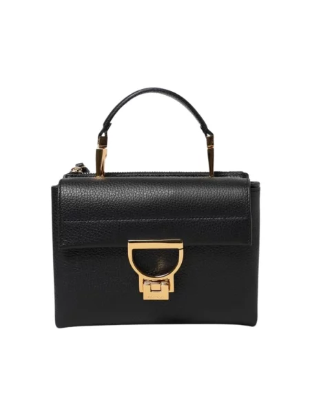 Mała torebka Coccinelle skórzana czarna