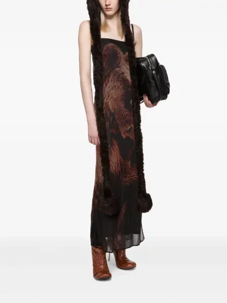 Rochie Acne Studios cu imagine de costum negru
