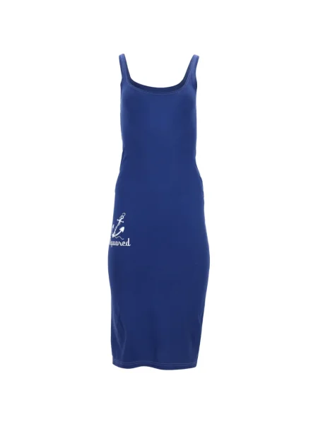 Rochie midi Dsquared2 fără mâneci până la genunchi de costum albastru