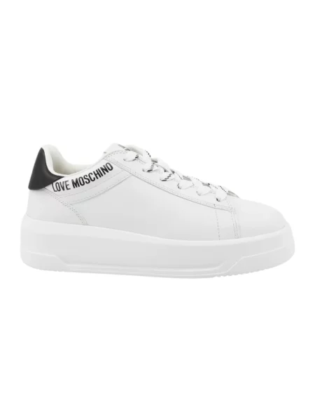 Sneakersy Love Moschino skórzane białe